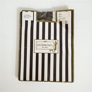 HENRI BENDEL Vintage Moss Green Tights Stockings Size Small NEW NIP